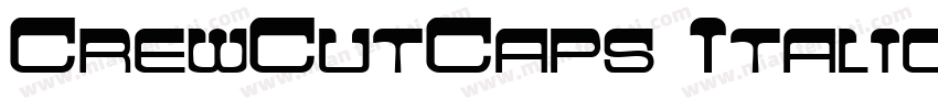 CrewCutCaps Italic字体转换